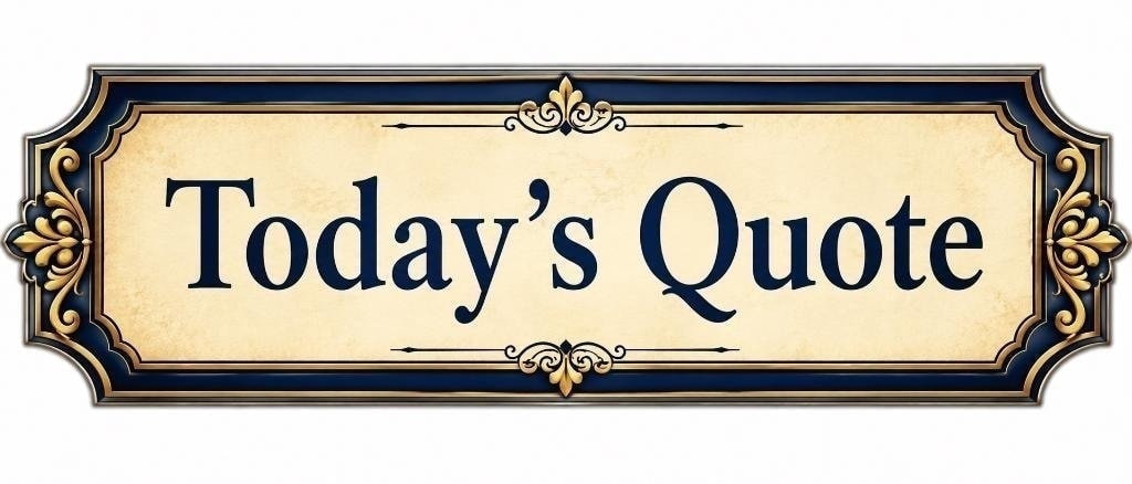 Today's Quote plaque — Ya'akov