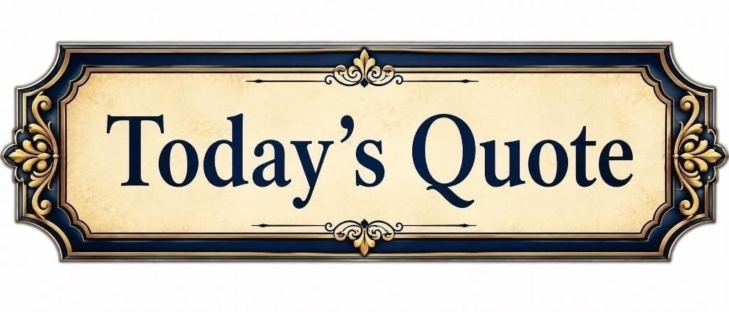 Today's Quote ornate plaque — Ya'akov